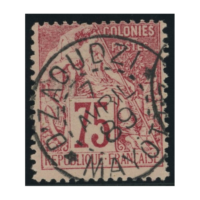 Alphée Dubois YT 58 - 75 c. rose - Oblitere cote 82 euro