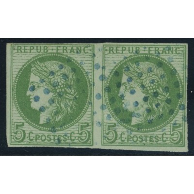 Céres YT 23 - 25 c. bleu - Oblitere cote 35 euro