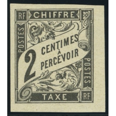 Taxe YT 2 - 2 c. noir - Neuf x cote 5,5 euro