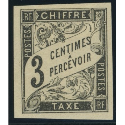 Taxe YT 3 - 3 c. noir - Neuf x cote 5,5 euro