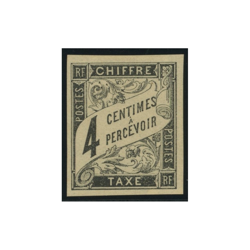 Taxe YT 4 - 4 c. noir - Neuf x cote 6,5 euro