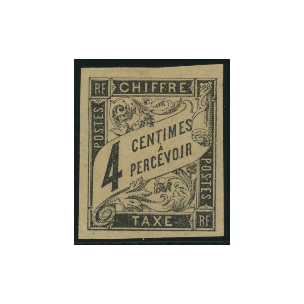 Taxe YT 4 - 4 c. noir - Neuf x cote 6,5 euro