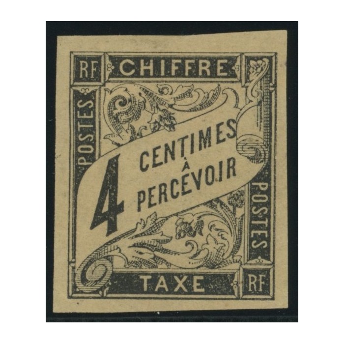 Taxe YT 4 - 4 c. noir - Neuf x cote 6,5 euro