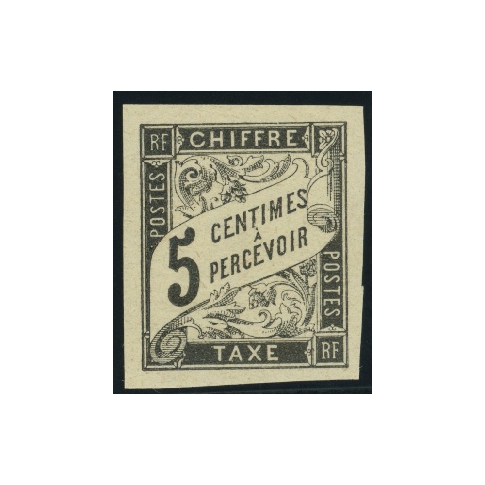 Taxe YT 5 - 5 c. noir - Neuf x cote 8,5 euro