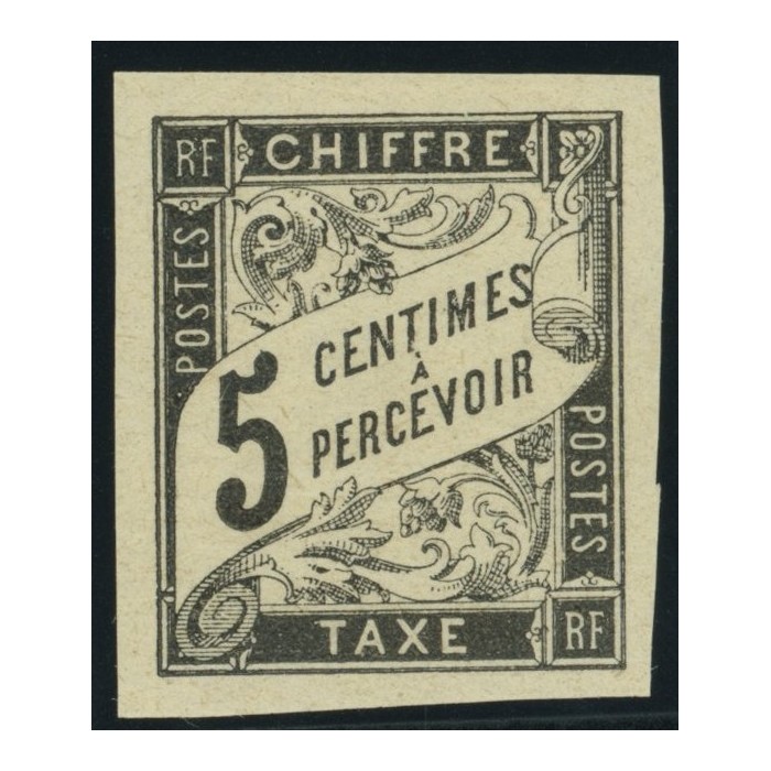 Taxe YT 5 - 5 c. noir - Neuf x cote 8,5 euro