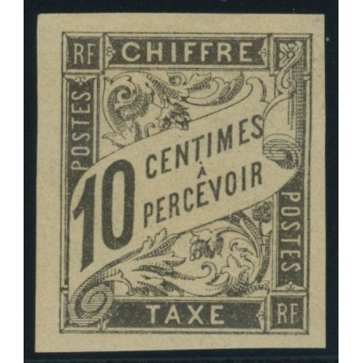 Taxe YT 6 - 10 c. noir - Neuf x cote 12,5 euro