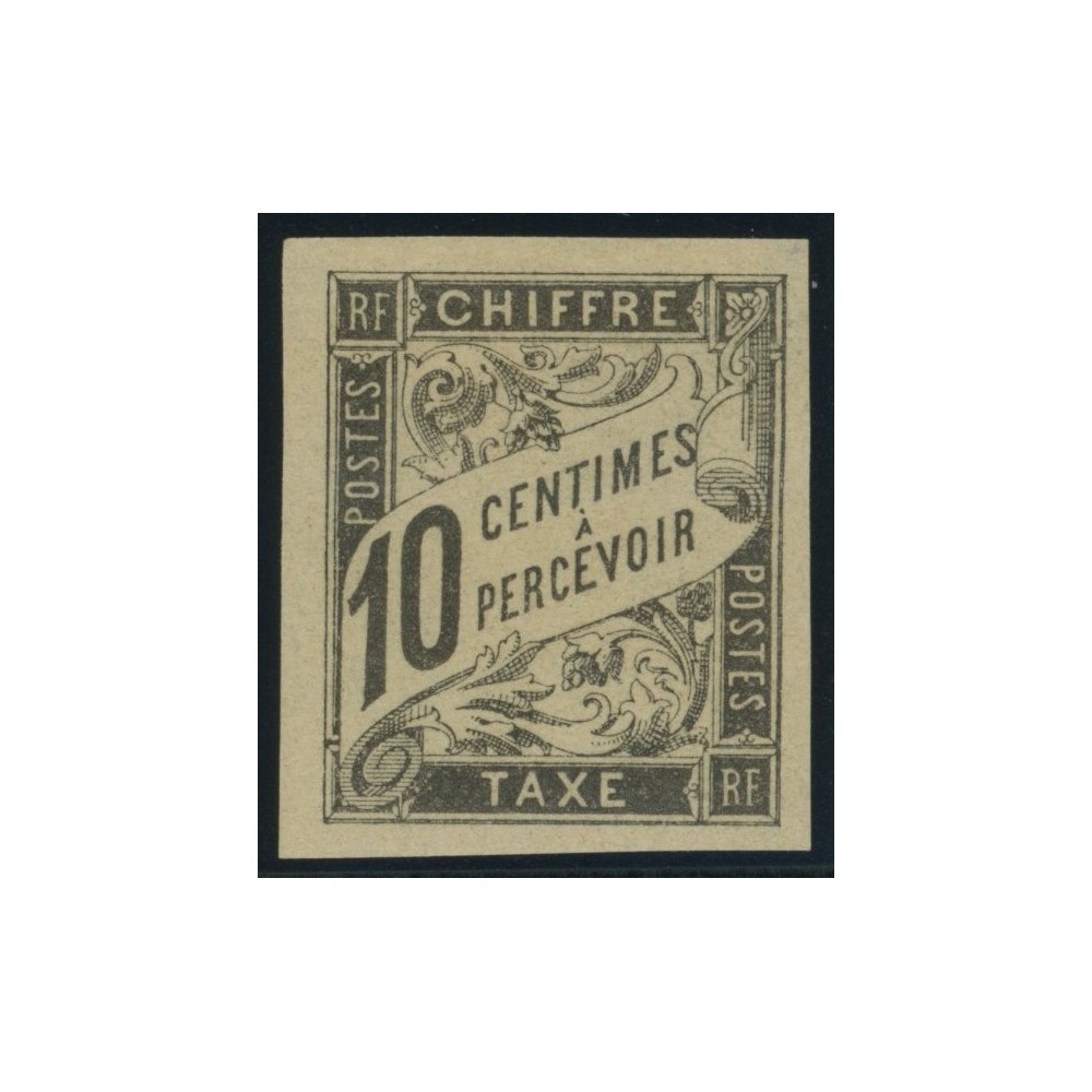 Taxe YT 6 - 10 c. noir - Neuf x cote 12,5 euro