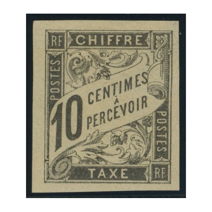 Taxe YT 6 - 10 c. noir - Neuf x cote 12,5 euro