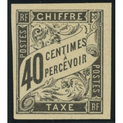 Taxe YT 10 - 40 c. noir - Neuf x cote 30 euro