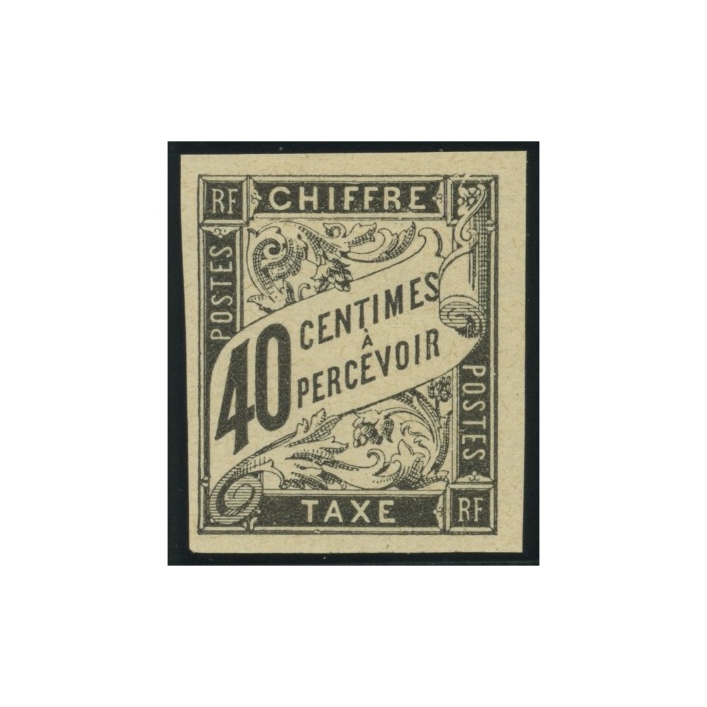 Taxe YT 10 - 40 c. noir - Neuf x cote 30 euro