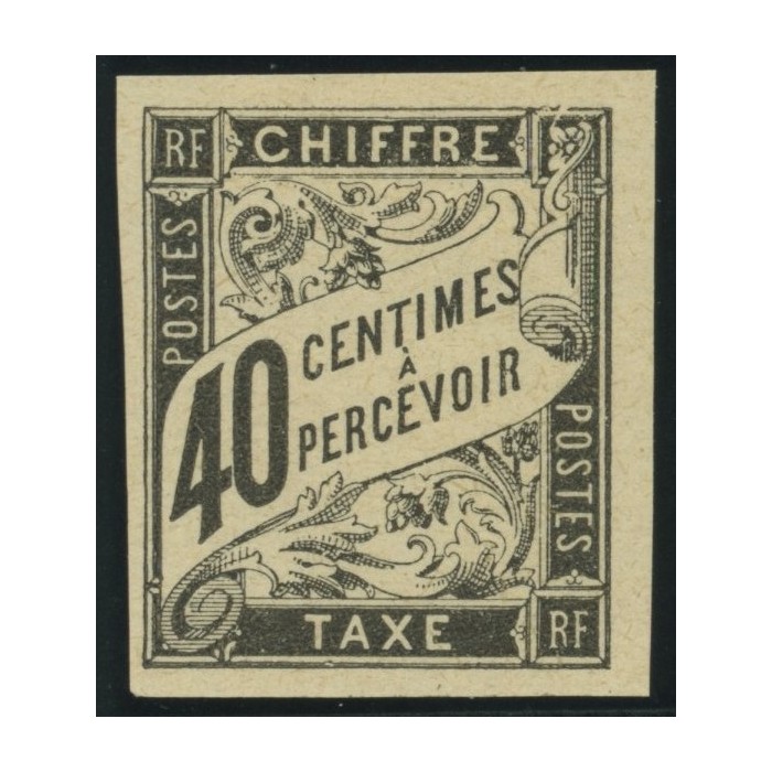 Taxe YT 10 - 40 c. noir - Neuf x cote 30 euro