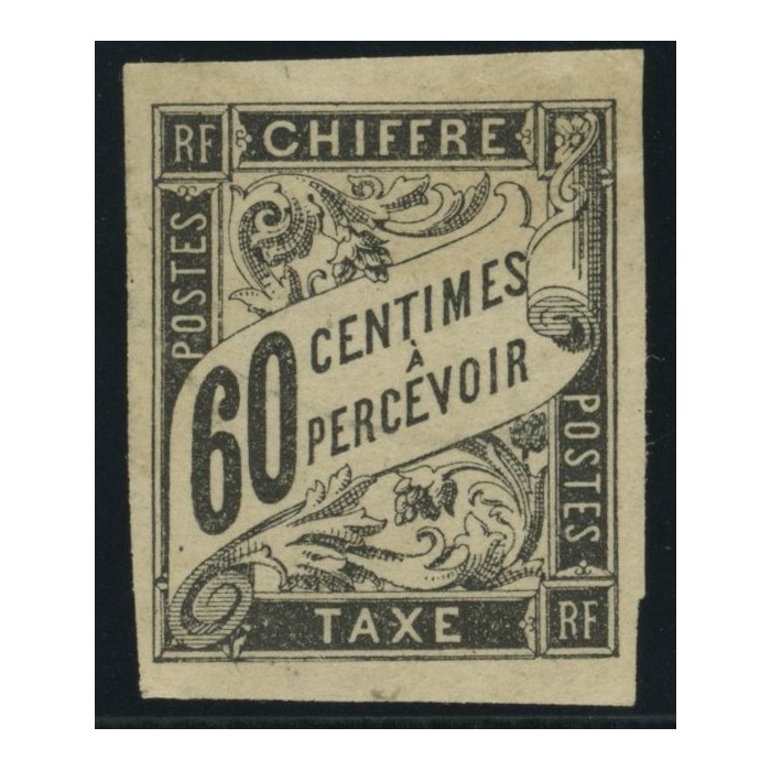 Taxe YT 11 - 60 c. noir - Neuf x cote 40 euro