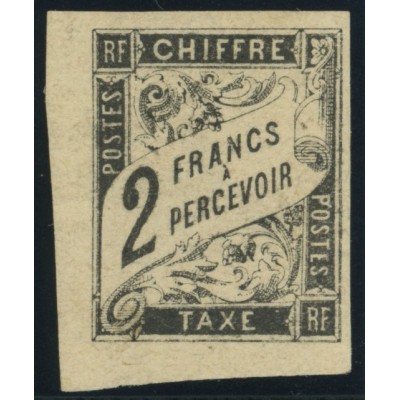 Taxe YT 13 - 2 f. noir - Neuf x cote 420 euro
