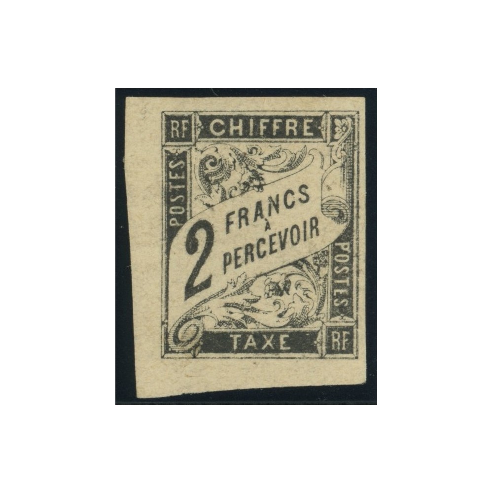 Taxe YT 13 - 2 f. noir - Neuf x cote 420 euro