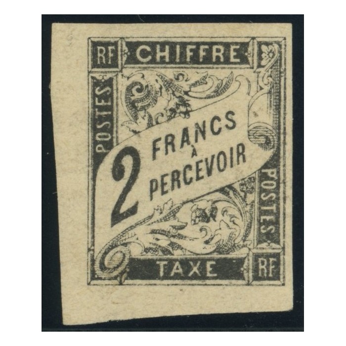 Taxe YT 13 - 2 f. noir - Neuf x cote 420 euro