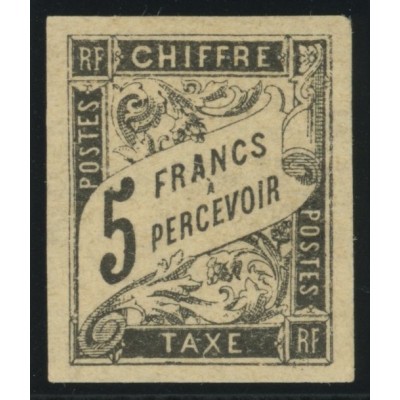 Taxe YT 14 - 5 f. noir - Neuf x cote 580 euro