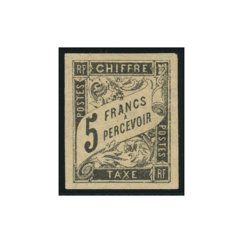 Taxe YT 14 - 5 f. noir - Neuf x cote 580 euro
