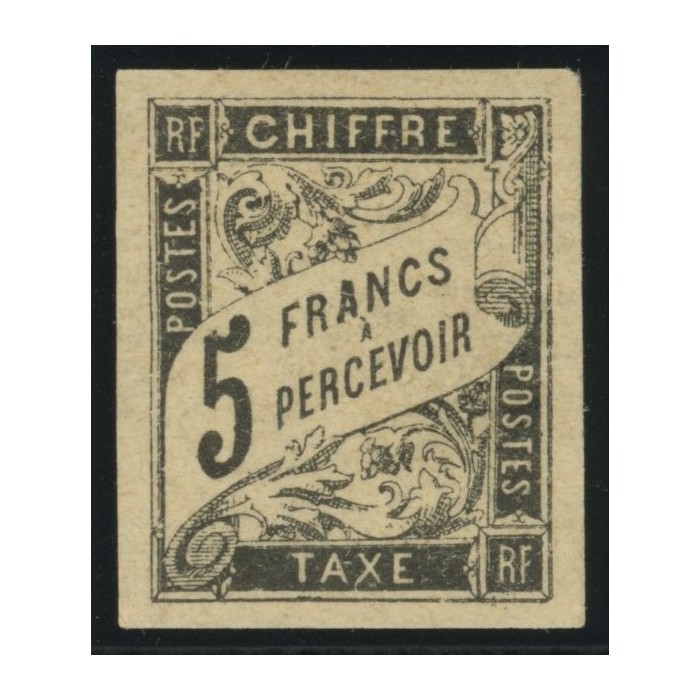 Taxe YT 14 - 5 f. noir - Neuf x cote 580 euro