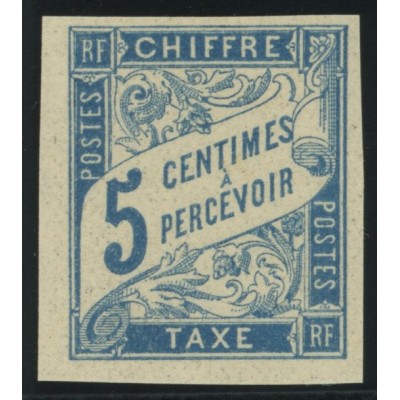 Taxe YT 18 - 5 c. bleu - Neuf x cote 2 euro