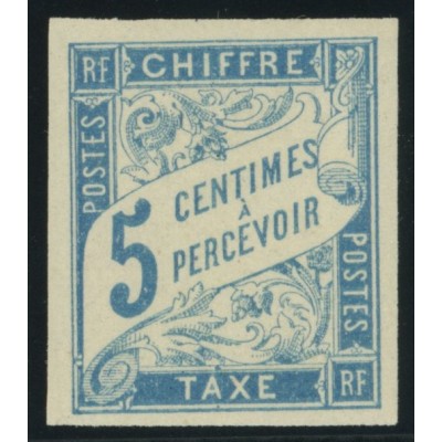 Taxe YT 18 - 5 c. bleu - Neuf x cote 2 euro