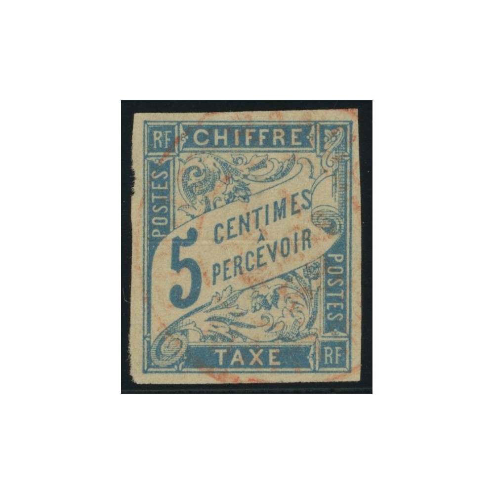 Taxe YT 18 - 5 c. bleu - Oblitere cote 2 euro