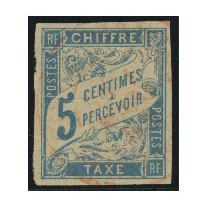 Taxe YT 18 - 5 c. bleu - Oblitere cote 2 euro