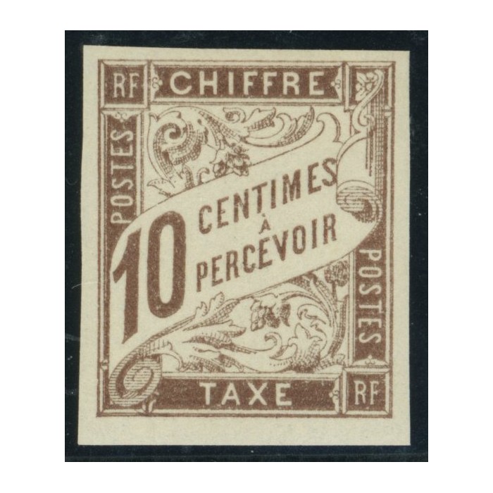 Taxe YT 19 - 10 c. brun - Neuf x cote 2 euro