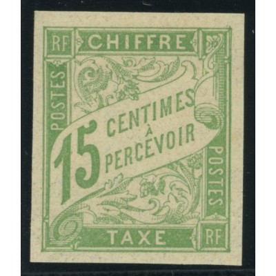 Taxe YT 20 - 15 c. vert-jaune - Neuf x cote 2,5 euro