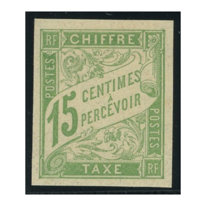 Taxe YT 20 - 15 c. vert-jaune - Neuf x cote 2,5 euro