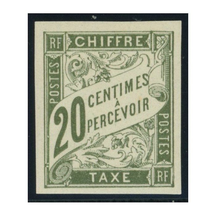 Taxe YT 21 - 20 c. olive - Neuf x cote 2,5 euro