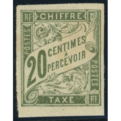 Taxe YT 21 - 20 c. olive - Neuf x cote 2,5 euro