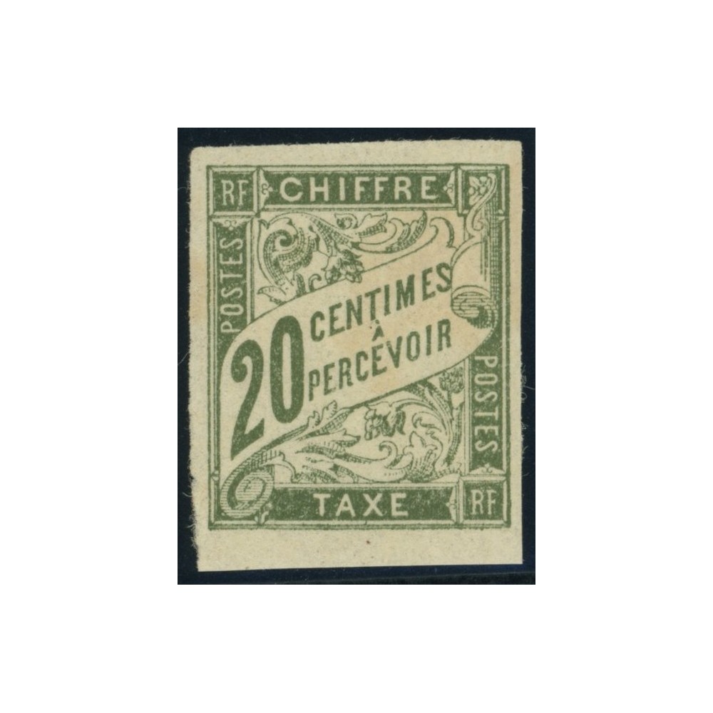 Taxe YT 21 - 20 c. olive - Neuf x cote 2,5 euro