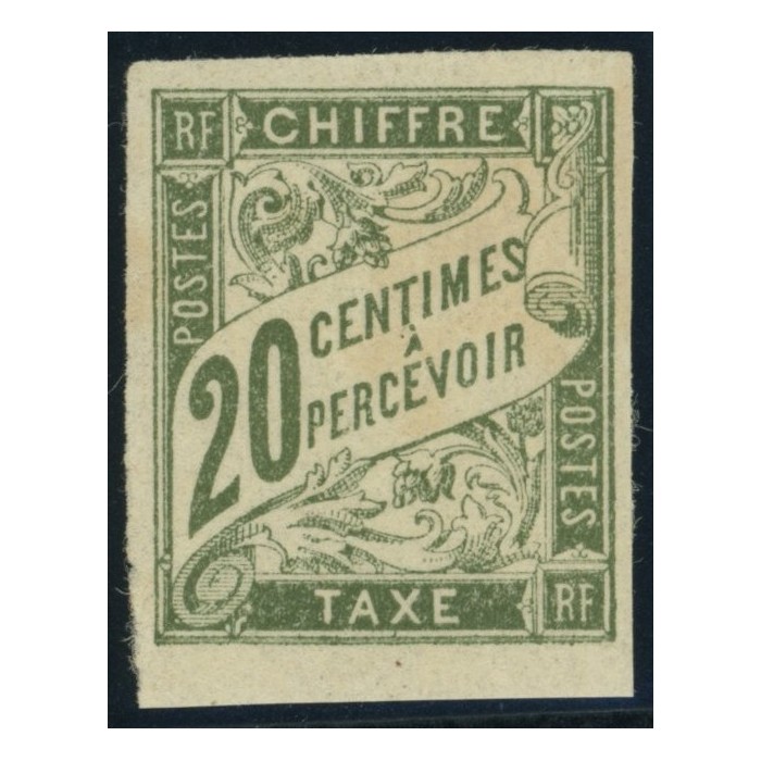 Taxe YT 21 - 20 c. olive - Neuf x cote 2,5 euro