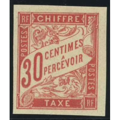 Taxe YT 22 - 30 c. rouge carminé - Neuf x cote 3,75 euro