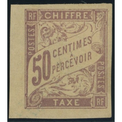 Taxe YT 23 - 50 c. violet - Neuf x cote 3,75 euro