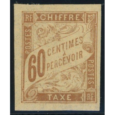 Taxe YT 24 - 60 c. brun-jaunatre - Neuf x cote 6 euro