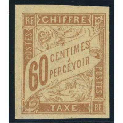 Taxe YT 24 - 60 c. brun-jaunatre - Neuf x cote 6 euro