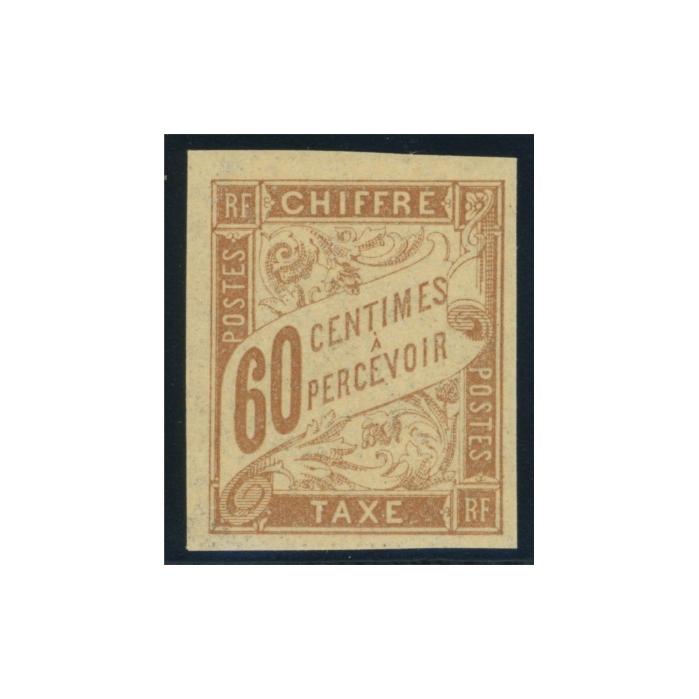 Taxe YT 24 - 60 c. brun-jaunatre - Neuf x cote 6 euro