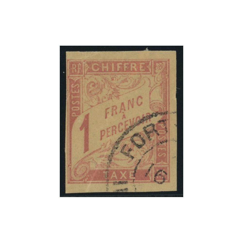 Taxe YT 26 - 1 f. lilas-brun s. paille - Neuf x cote 12 euro