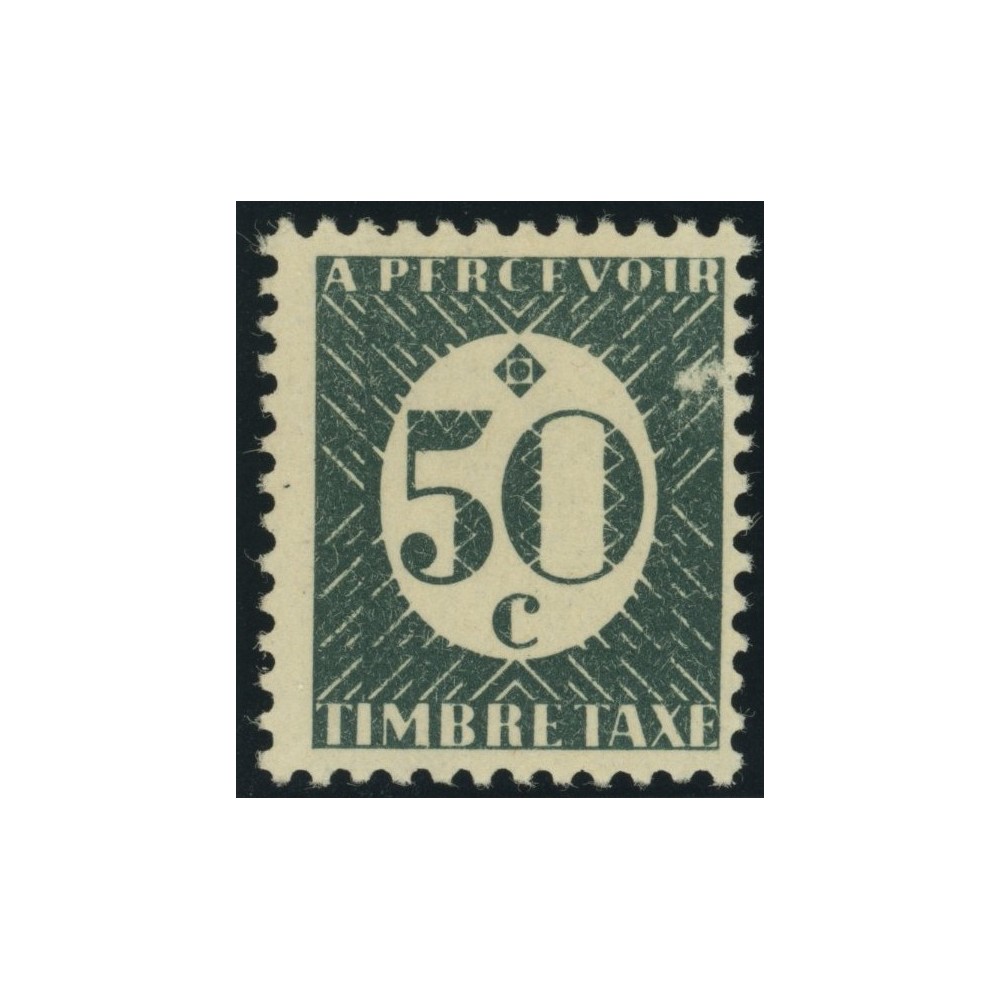 Taxe YT 30 - 50 c. vert foncé - Neuf x cote 1,25 euro