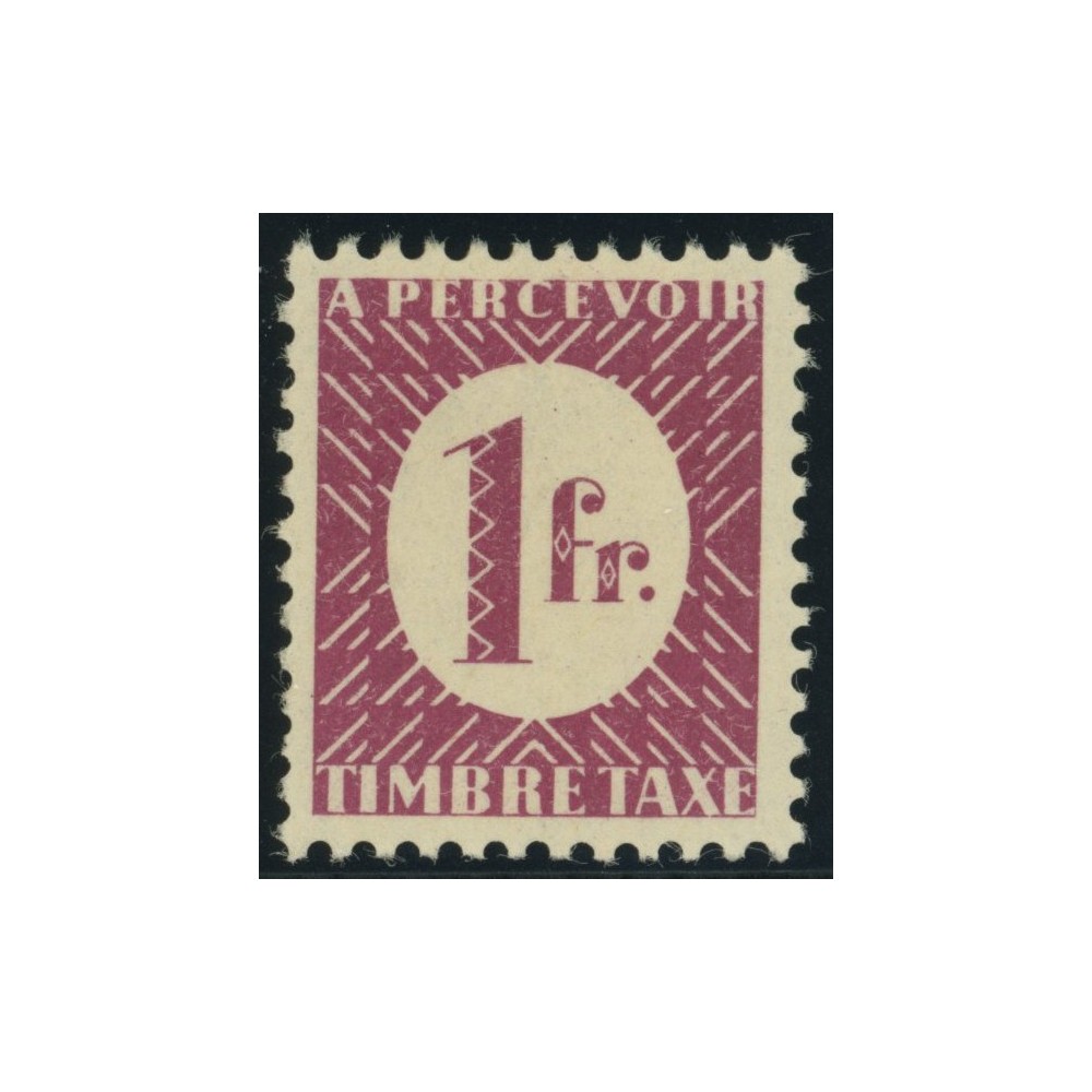 Taxe YT 32 - 1 f. lie de vin - Neuf x cote 1,25 euro