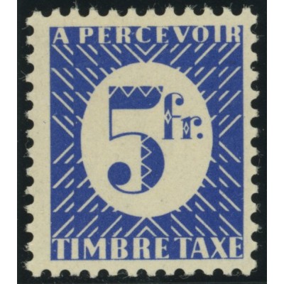 Taxe YT 35 - 5 f. outremer - Neuf x cote 3,75 euro