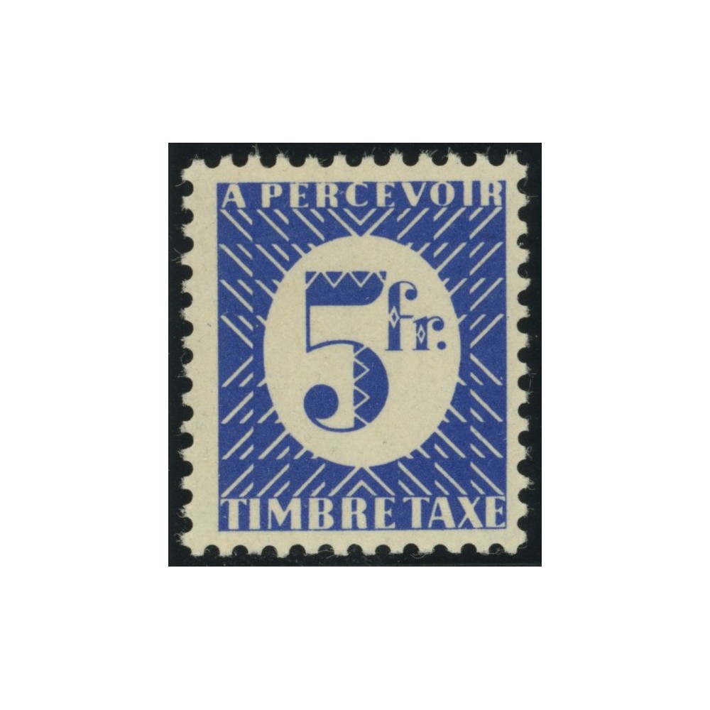 Taxe YT 35 - 5 f. outremer - Neuf x cote 3,75 euro