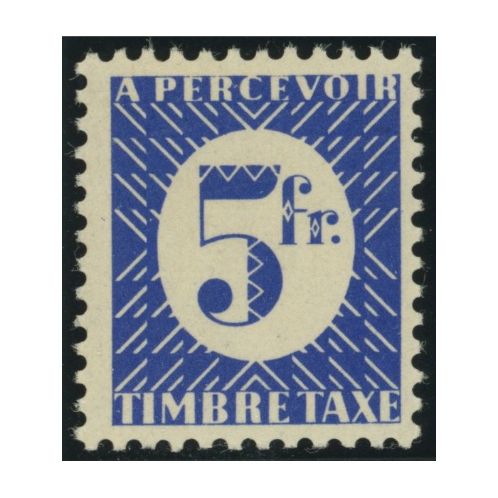 Taxe YT 35 - 5 f. outremer - Neuf x cote 3,75 euro