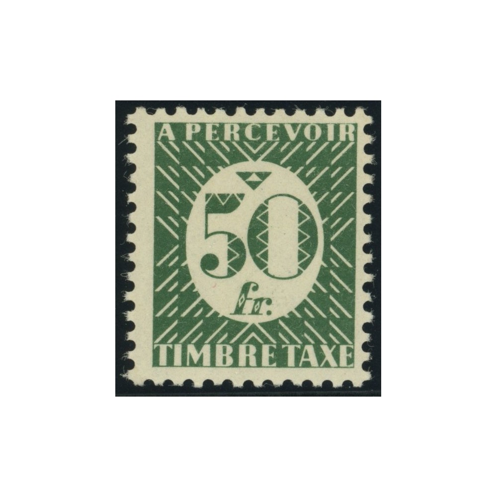 Taxe YT 38 - 50 f. vert - Neuf x cote 7,75 euro