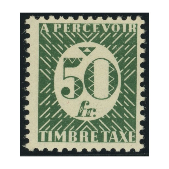 Taxe YT 38 - 50 f. vert - Neuf x cote 7,75 euro