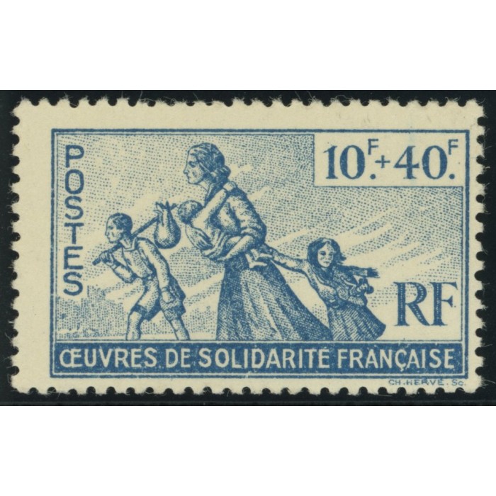 France Libre YT 7 - 10 f. + 40 f. bleu - Neuf xx cote 7,5 euro