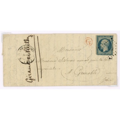 10 Oblitéré PC 562 - Depart Buis les Baronnies (25) -  G  rouge dans un cercle - Cote 110 Euros