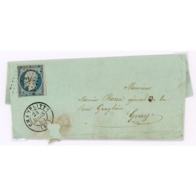 10 Oblitéré PC 722 du 24/03/1854 - Depart Champlitte (69) - Cote 95 Euros