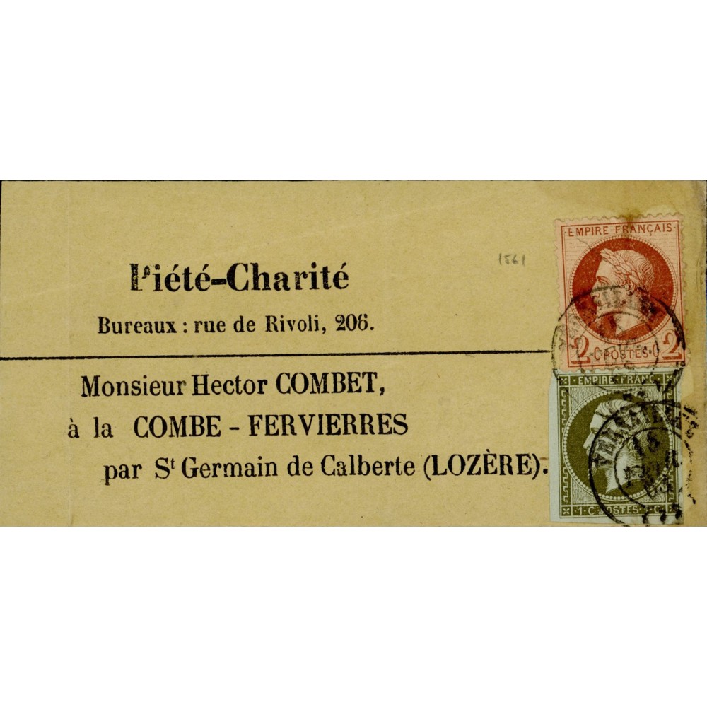 11 & 26 Oblitéré Cachet a Date - Depart Versailles (72) - Cote 300 Euros